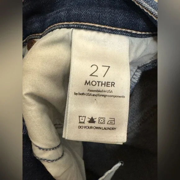 MOTHER High Waisted Rascal Ankle Fray Jeans In Wattcha got cookin’ - Picture 8 of 9